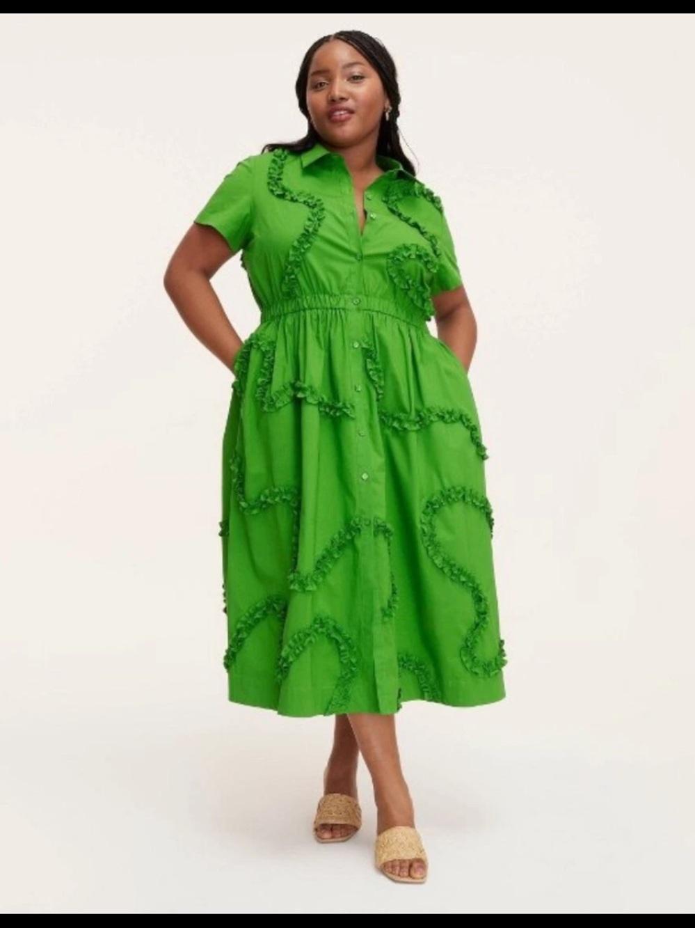 Kate Spade x Target Green Ribbon Midi Dress Size XXL